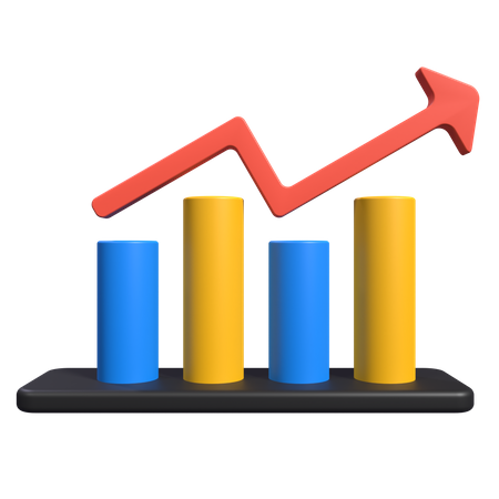 Growth Chart  3D Icon