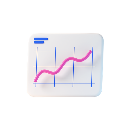Growth Chart  3D Icon