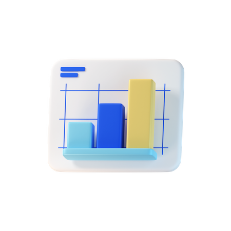 Growth Chart  3D Icon