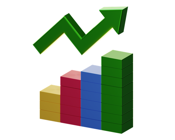 Growth Chart  3D Icon