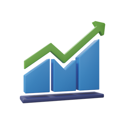 Growth Chart  3D Icon