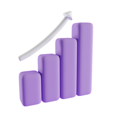Growth Chart  3D Icon