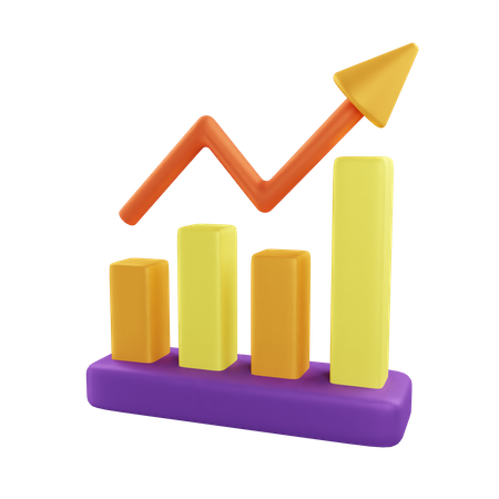 Growth Chart  3D Icon