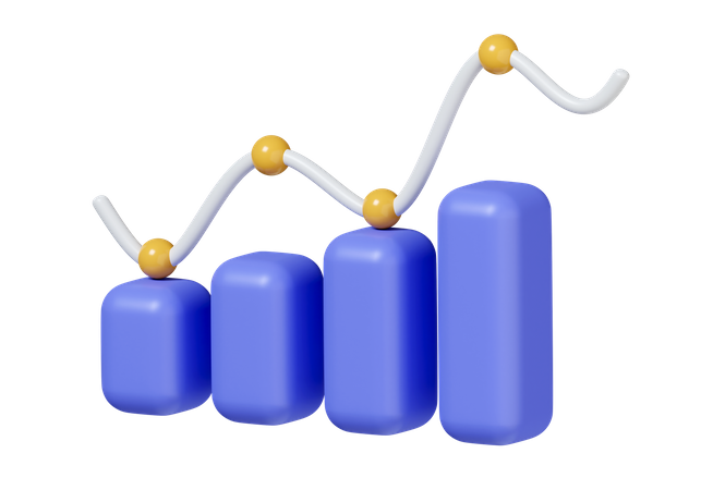 Growth Chart  3D Icon