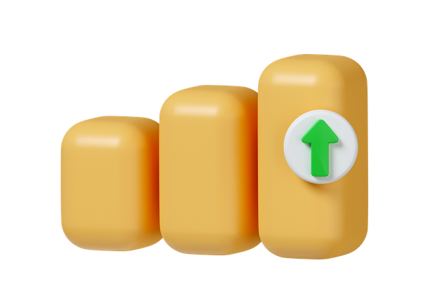 Growth Chart  3D Icon