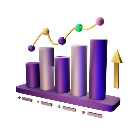 Growth Chart  3D Icon