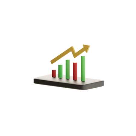 Growth Chart  3D Icon