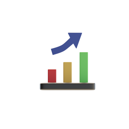 Growth Chart  3D Icon