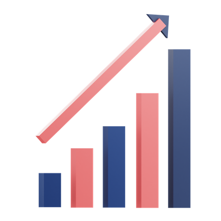 Growth Chart  3D Icon