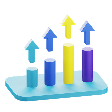 Growth Chart  3D Icon