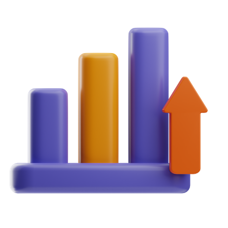 Growth Chart  3D Icon