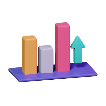 Growth Chart  3D Icon