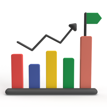 Growth Chart  3D Icon
