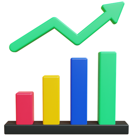 Growth Chart  3D Icon