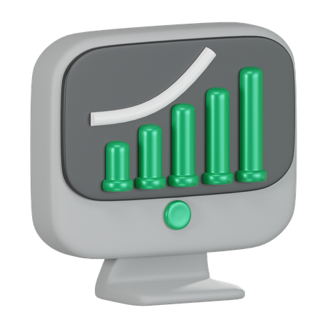 Growth Chart  3D Icon