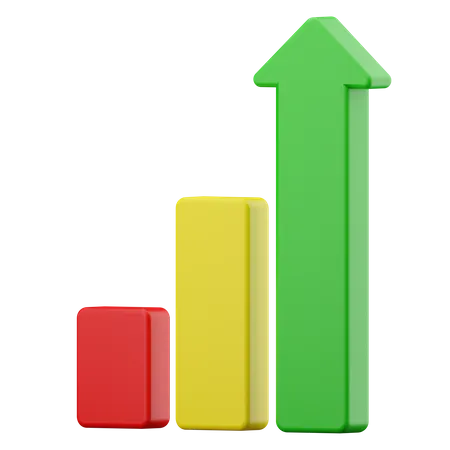 Growth Chart  3D Illustration