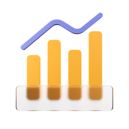 Growth Chart  3D Illustration