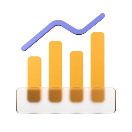 Growth Chart  3D Illustration