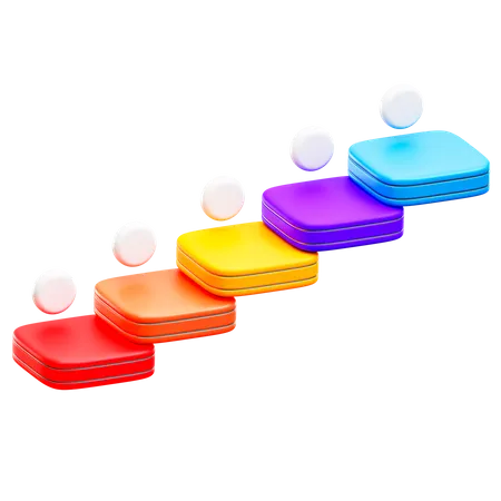 Growth Chart  3D Illustration