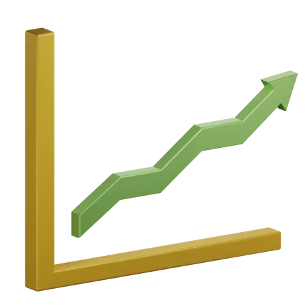 Growth Chart  3D Illustration