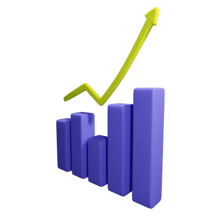 Growth Chart 3D Icon