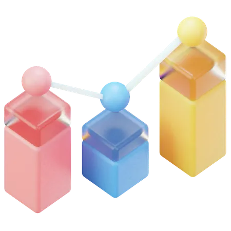 Growth Diagram  3D Icon