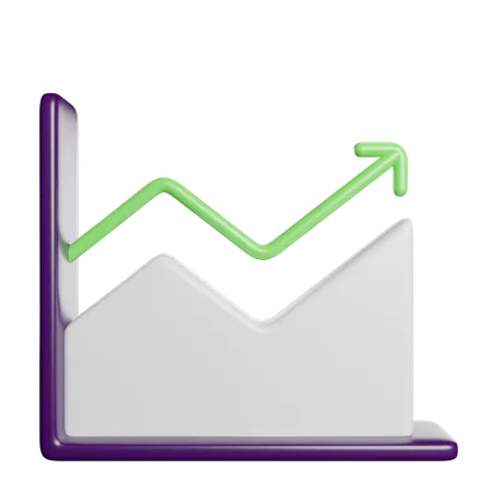 Increase Analytics Graph 3D Icon