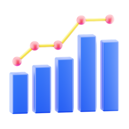 Growth Graph  3D Icon