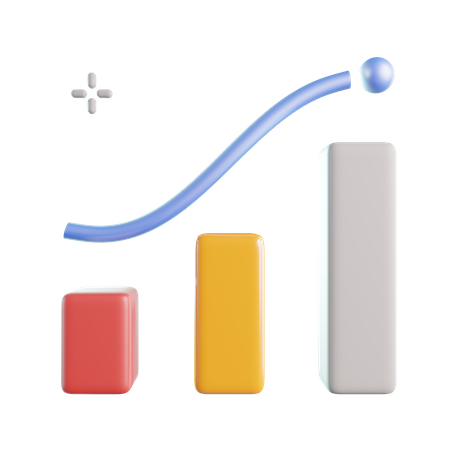 Growth Graph  3D Icon