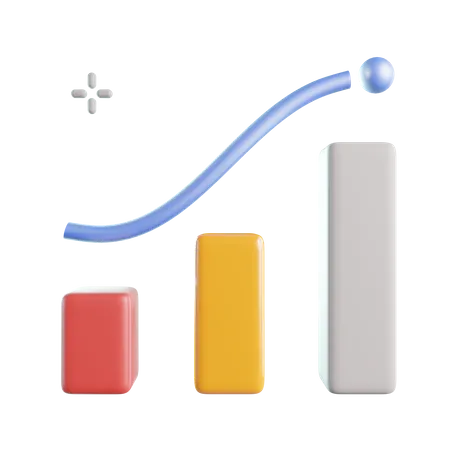 Growth Graph  3D Icon