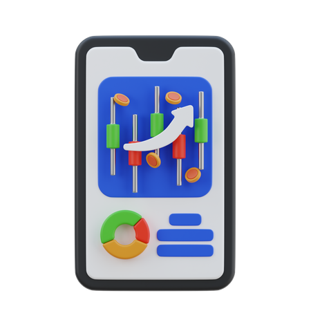 Growth Graph  3D Icon