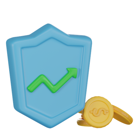 Growth Graph  3D Icon