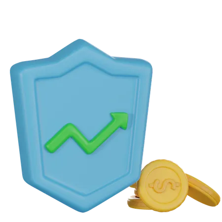 Growth Graph  3D Icon