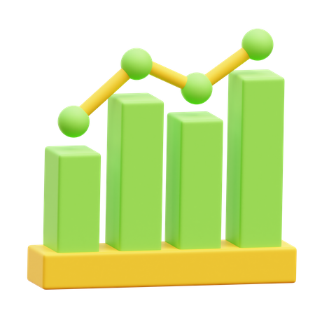 Growth Graph  3D Icon