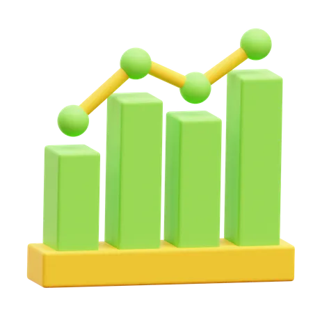 Growth Graph  3D Icon