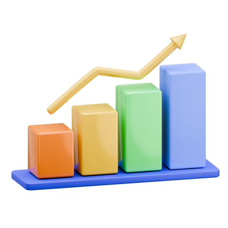 Growth Graph  3D Icon