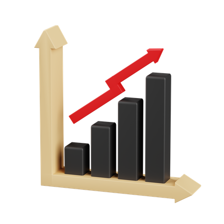 Growth Graph  3D Icon