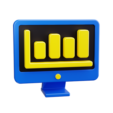 Growth Graph  3D Icon