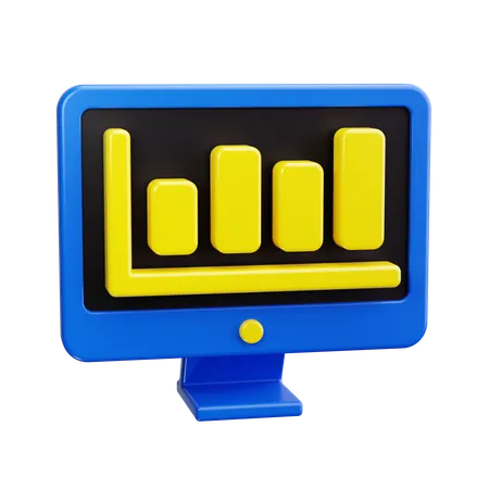 Growth Graph  3D Icon