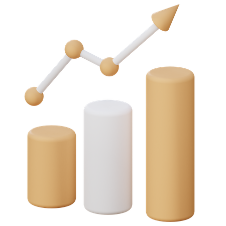 Growth Graph  3D Icon