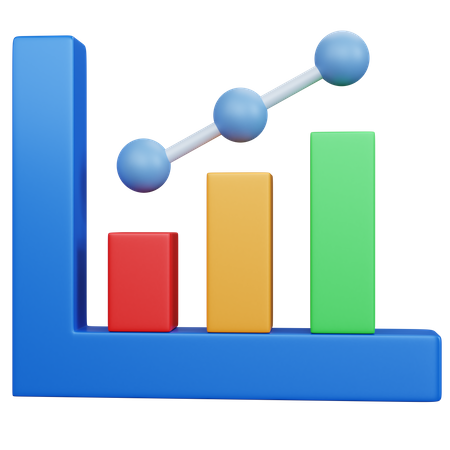 Growth Graph  3D Icon