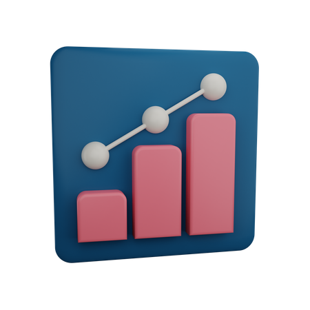 Growth Graph  3D Illustration