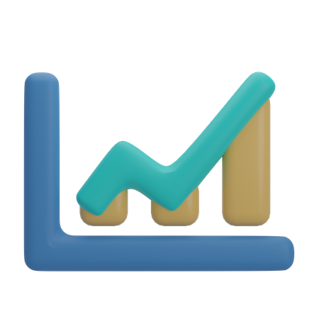 Growth Graph  3D Illustration