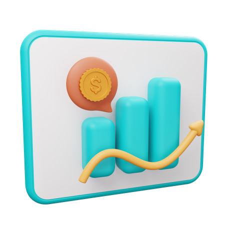 Growth Graph  3D Illustration