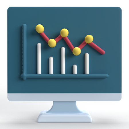 Growth Graph  3D Icon