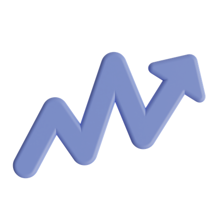 Growth Line  3D Icon