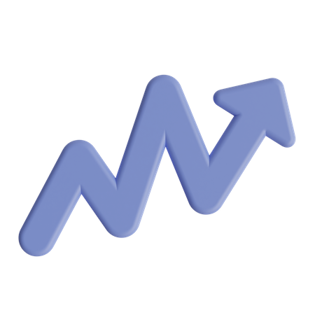 Growth Line 3D Icon