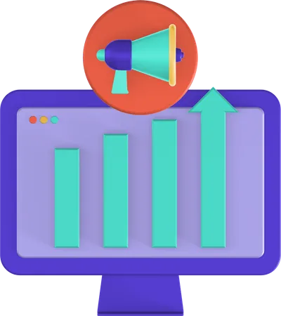 Growth Marketing  3D Icon