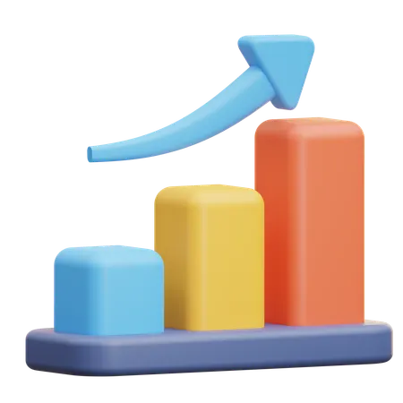 Growth Metrics  3D Icon