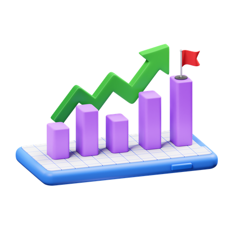 Growth Milestone  3D Illustration